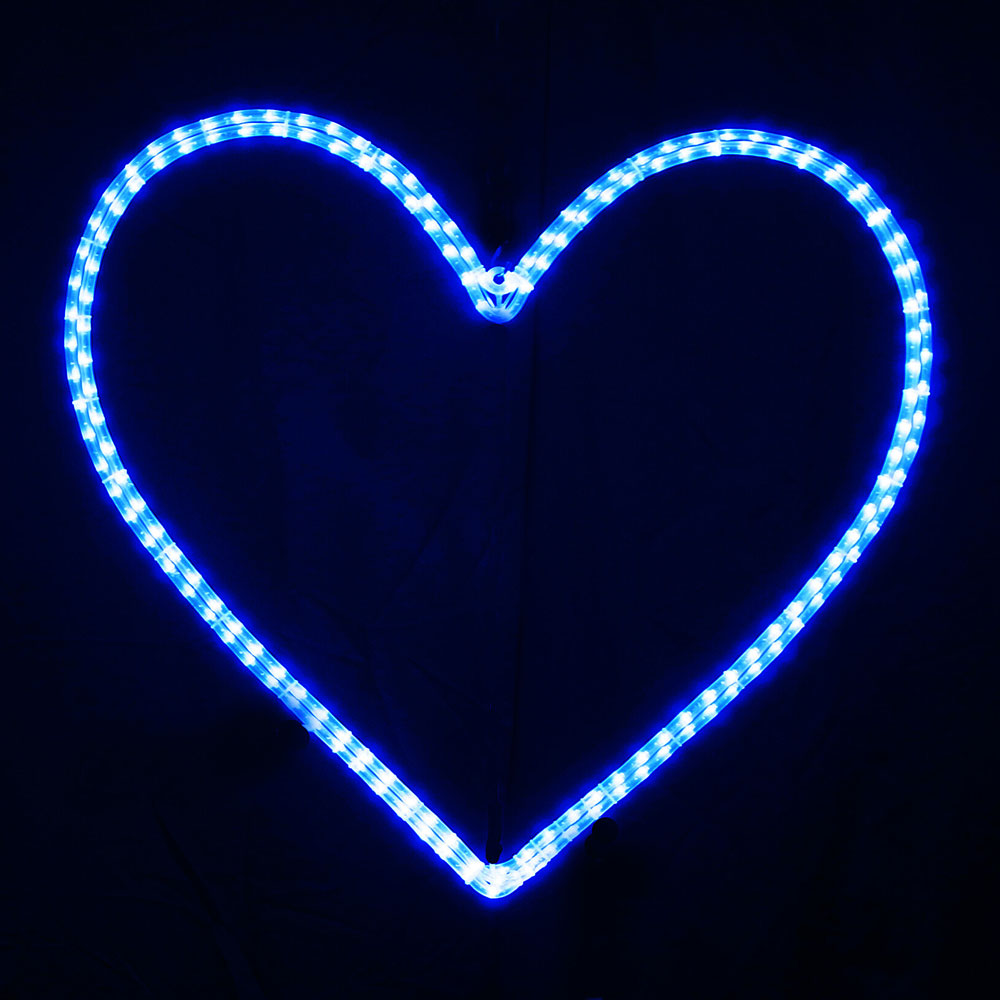 2Dモチーフ ハート70 青 L2DM404-B【コロナ産業 イルミネーション モチーフ LED 照明 ライト ガーデン装飾 ハート】