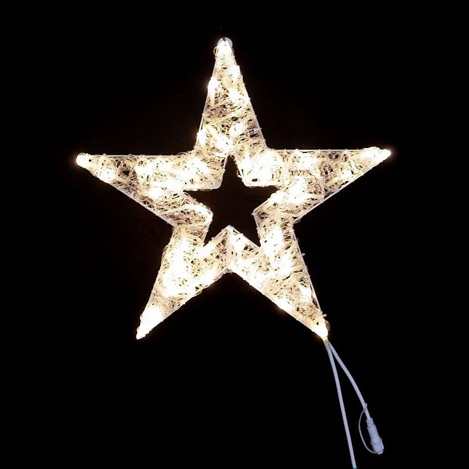 2Dモチーフ クリスタルスター50cm L2DM408【コロナ産業 イルミネーション モチーフ LED 照明 ライト ガーデン装飾 スター 星】