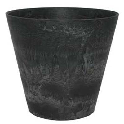 アートストーン ラウンド ブラック 22cm 10個セット AS-102161 8711355063320【ガーデン プランター ポット 鉢 おしゃれ 庭 店舗 園芸 インテリア エクステリア グリーンポット】