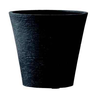 ビアス ソリッド ブラック 43&times;40cm 1個セット EB-PL240043BM 8935078026688【ガーデン プランター ポット 鉢 おしゃれ 庭 店舗 園芸 インテリア エクステリア グリーンポット】｜ツインスターカンパニー
