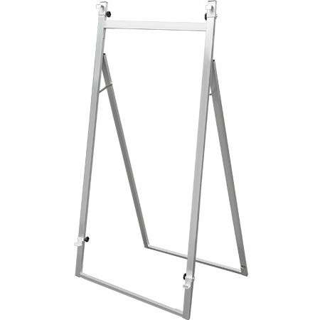 アルミニューイーゼルL ANEZ-L【W600×D530×H1470mm A1/B1/A0 片面 対応パネル寸法Ｗ650~900/H600~1400/t\u003d30mm以下 頑丈 屋外対応 パネル ポスター スタンド 常磐精工】