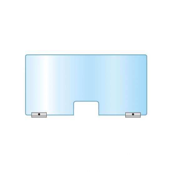 アクリルパーテーション窓付 600&times;1200 APT-M600X1200【W1200&times;H600mm 開口部H200&times;W300mm スチールスタンド付き 感染症対策 受付 卓上 常磐精工】｜ツインスターカンパニー