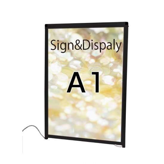 ブラックバリウスパネルLED A1 露天用 BVAPALED-A1【枠組み大いさW630×H892粍 ダイアログボックスのみ 照明ランプ皆無 LED電飾ダイアログボックス 露天相応う(貼り出しには耐水産業止むを得ず) 不易流行精工】