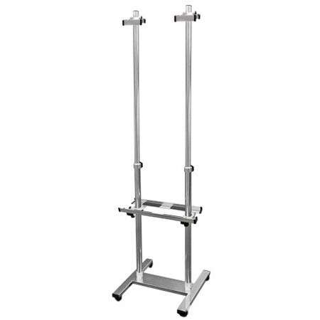PAパネルスタンドTW脚 15TWK-B 両面 樹脂輪キャスター付 PA15TWK-BR【W400&times;D400&times;H880～1440mm A1/B1/A0 両面 2面 対応パネル寸法Ｗ400~1100/H800~1300/t=30mm以下 キャスター付き 高さ調整可能 ポスタースタンド パネルスタンド 屋内用 常磐精工】｜ツインスターカンパニー