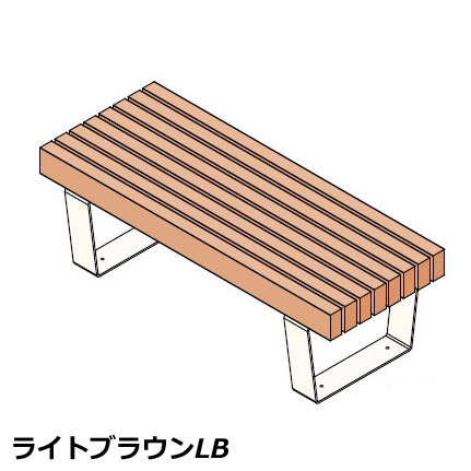 楽天市場】ベンチYB-112L-PE1500 背付 W150×D43×H55cm【背もたれ付き