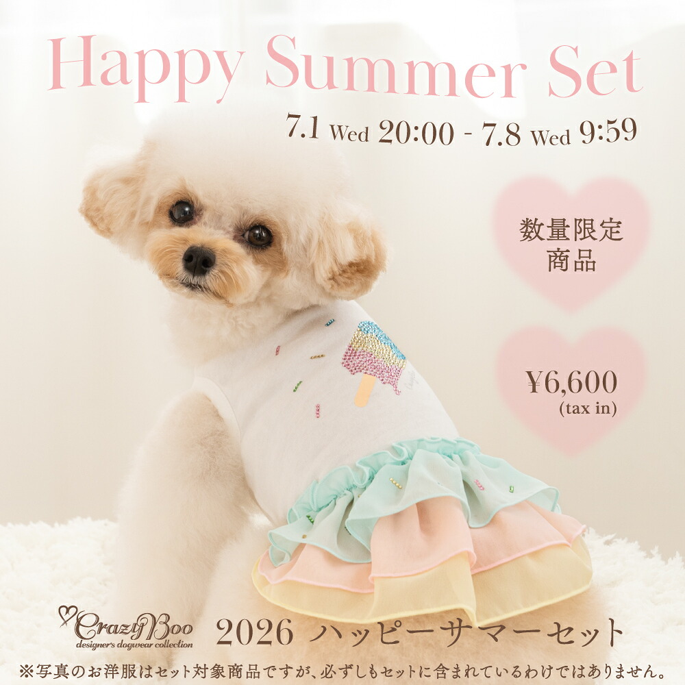 数量限定☆福袋】【7月22日以降順次発送】春夏服3点 CRAZYBOO