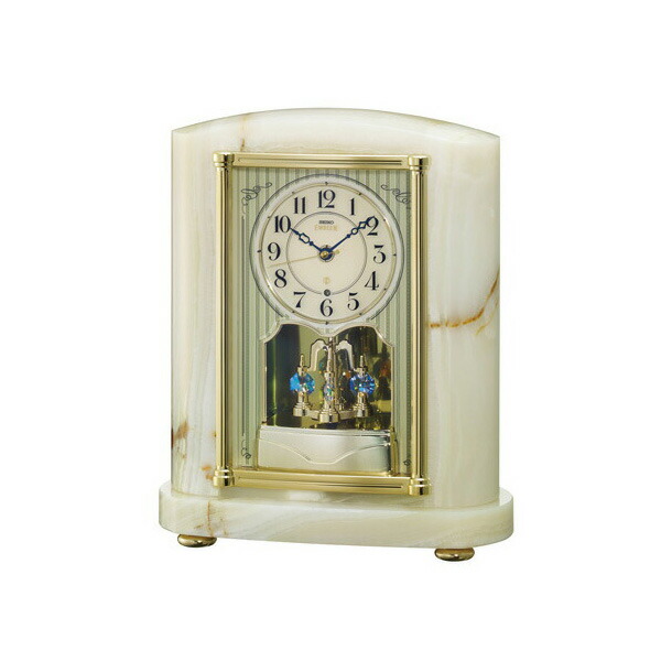 楽天市場】[SEIKO EMBLEM] セイコーエンブレム 置時計 天然石 オニキス
