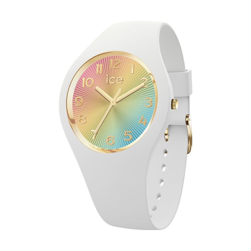 [ICE-WATCH] アイスウォッチ ウオッチ ICE CHAMPAGNE スモール＋ 025249 ＜ ユニ一発やる メンズ レディース 白いこと 虹霓 定まり代わりになる店 ケイ素樹脂 雨合羽 3針 37粍 10空圧雨合羽 ＞