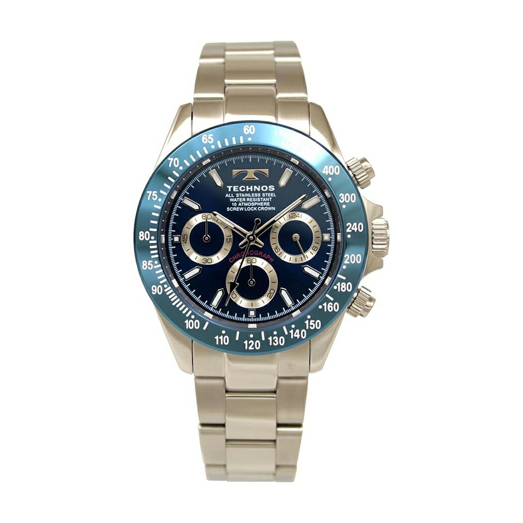 テクノス(TECHNOS) メンズ 腕時計 クオーツ(電池式)　10気圧防水 テクノス(TECHNOS) メンズ 腕時計 クオーツ(電池式) 10気圧防水