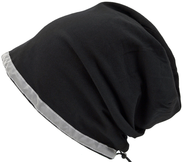 大きいサイズ メンズ 帽子 L XL リフレクターBIGWATCH ブラック ニットキャップ ニット帽 ナイトランニング ナイトジョギング VN-01 春 秋 冬/ビッグワッチ