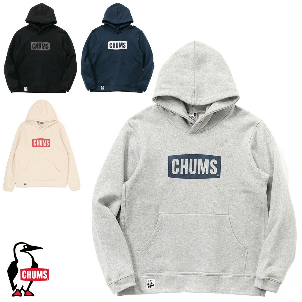 CHUMS 背面ビックロゴ　グレーパーカー　XL 楽天市場】チャムス CHUMS パーカー チャムスロゴプルオーバー