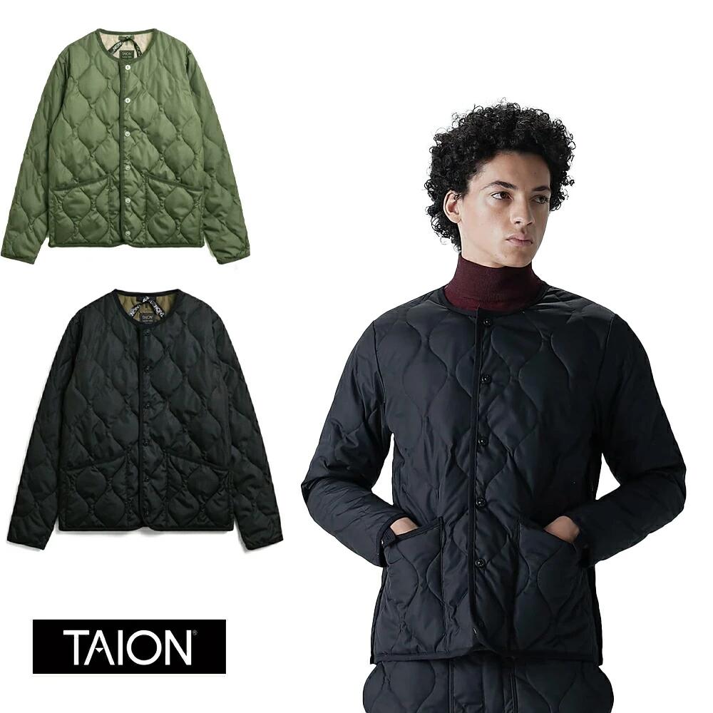 TAION タイオン定め事品 ミリタリー 労働者の一団のど首 落ちこむ上衣  落ちこむ 難民キャンプ 軽さ 防寒 パッカブル 納める袋付  TAION-104B2ML-1