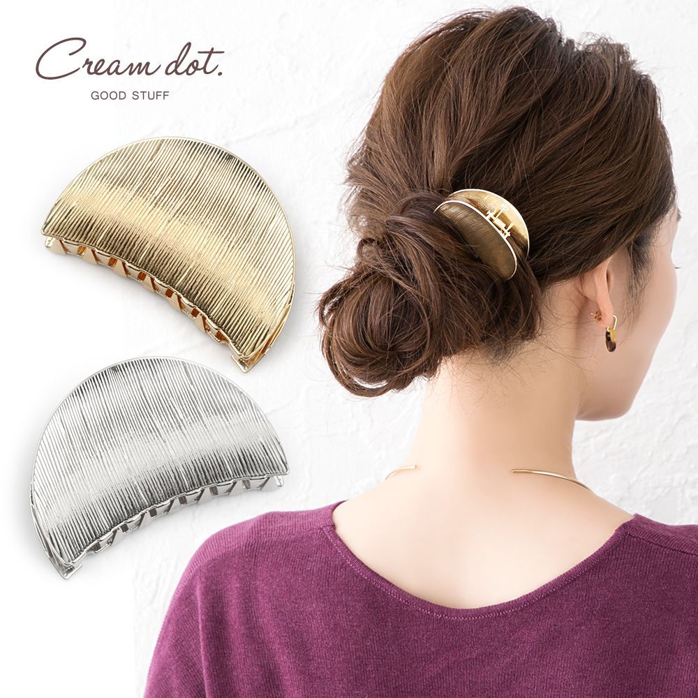Cream Dot Advance Clip Barrette Lady S Small Shark Mini Brand