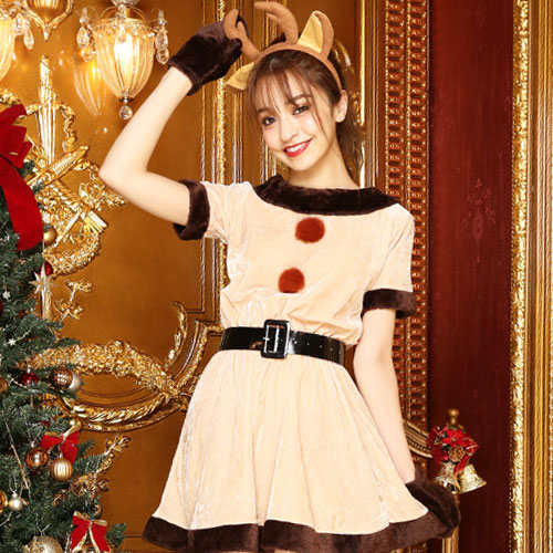 楽天市場 クリスマス コスプレ トナカイ コスチューム トナカイコスプレ コス 衣装 着ぐるみ 大きいサイズ トナカイコスチューム トナカイコス トナカイ衣装 サンタ サンタコス サンタ コスプレ クリスマスコスプレ カチューシャ 角 ホビ Armaria アルマリア