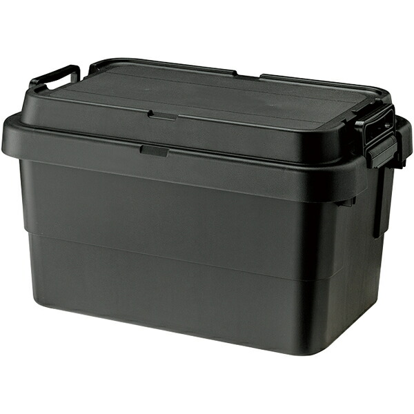 楽天市場 トランクカーゴ S蓋 50l トランク アウトドア キャンプ用品 ベランダ 倉庫 収納ボックス トランクボックス 50l レジャー 運動会 キャンプ 工具箱 スツール お洒落 おしゃれ 素敵 収納 取手付き 蓋付き キャンプ 東谷 ブラック 黒 Tc 50sbk Aztc 50sbk ミラクル