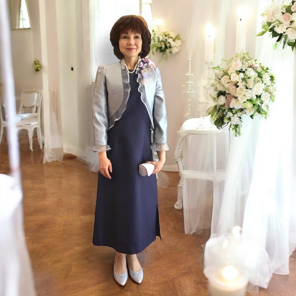 【賃借】叔母さま様賃借お召しもの 【スナイデルドレス、セントミアジャケット】 叔母さまフォーマルドレス  ７号 叔母さまお召しもの 賃借お召しもの 叔母さまさまお召しもの 50代60代70代   御芽出度のお呼ばれ お呼ばれ 御芽出度