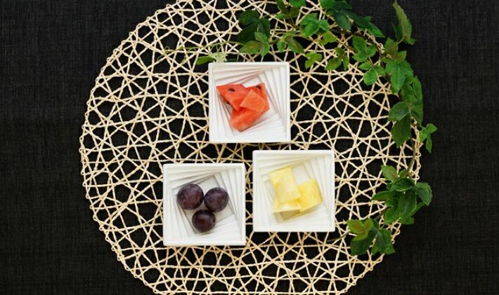 楽天市場】波佐見焼 丹心窯 スパイラル小鉢 トライアングル 専用桐箱