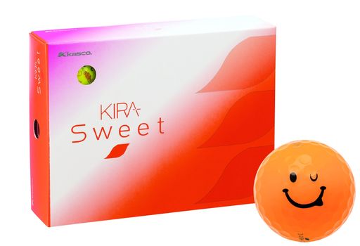 キャスコ(Kasco)ゴルフボールKIRASWEETキャラ1ダース(12個入り)オレンジ