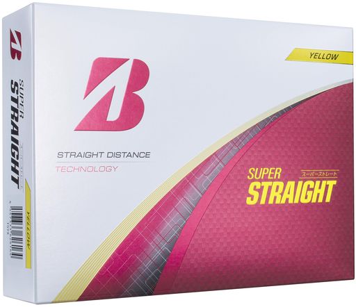 BRIDGESTONE(ブリヂストン)ゴルフボールSUPERSTRAIGHT2025年モデル12球入イエローT5YX