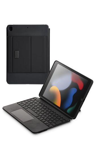 エレコムキーボードケース付TouchBookforiPad第9/8/7世代日本語配列着脱可能3段階角度調整ブラックTK-CA13BPBK