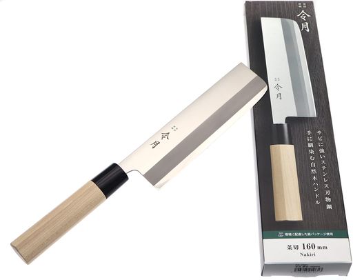 楽天市場】藤下新次作 菜切り包丁 関西型 青紙3層鋼 (はがね) Shinji