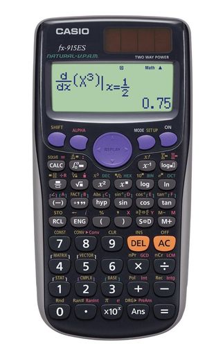 カシオ関数電卓数学自然表示441関数10桁fx-915ES-BKブラック