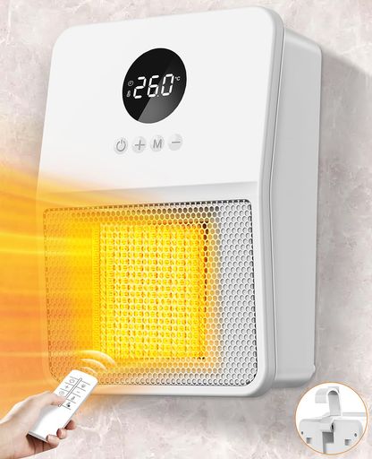 KOCEEY 壁掛けセラミックファンヒーター KOCEEY 壁掛けセラミックファンヒーター 壁掛け式電気ヒーターの