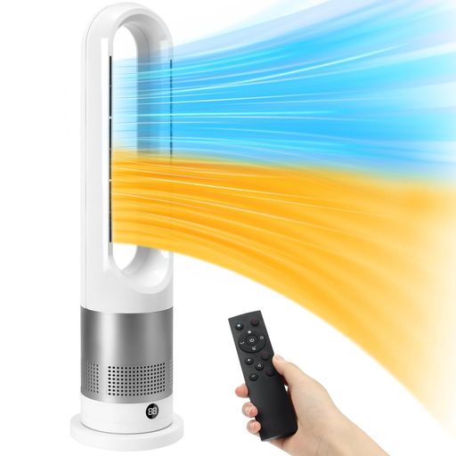 GHDVOP 扇風機 羽なし 静音 タワーファン セラミックヒーター 冷暖兼用 楽天市場】GHDVOPタワーファン羽なし扇風機セラミックヒーター冷暖兼用