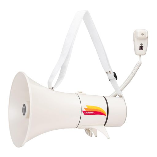 楽天市場】拡声器 中型ショルダー型メガホン ホイッスル音付き
