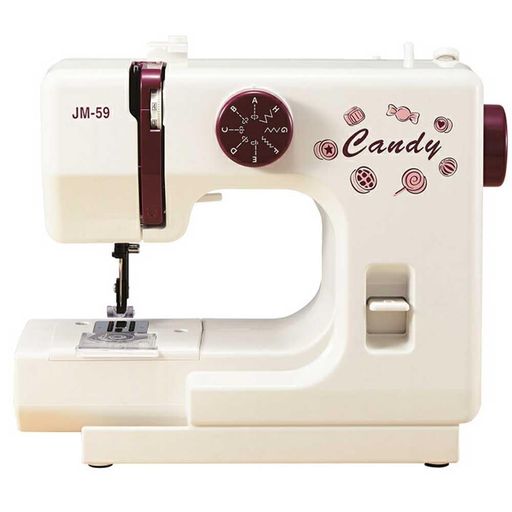 ジャノメ初心者にピッタリのフットスイッチ付きかんたん・かわいいミシン「Candy」JM-59画像