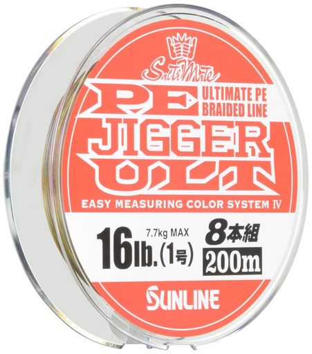 サンライン(SUNLINE)PEラインソルティメイトジガーULT8本組200m1号16lb