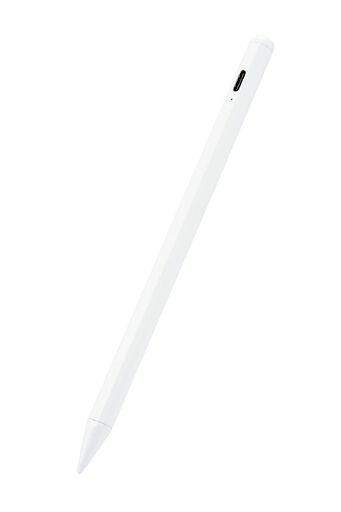 エレコムタッチペン【iPad専用】パームリジェクション対応磁気吸着USB-C充電ペアリング不要交換ペン先2個付属ホワイトP-TPACSTAP05WH