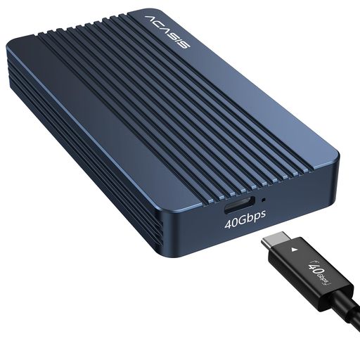 ACASIS 40Gbps 超弾丸道路 M.2SSD外後ばらい入れもの Thunderbolt 4/3 usb4にのみ相応うしていま, 2280 M-Key/B+M Key入れもの大きさをサポートエンクロージャ