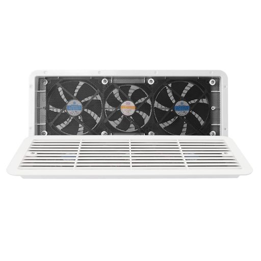 12V 冷蔵庫蒸発器フィンファン、3 ファン気流を最大化蒸発器フィンに取り付け RV 冷蔵庫ファン静かなサイドベントファン保護ネット RV キャンピングカー キャンピングカー ヨット ボート用|クリエイトラボ