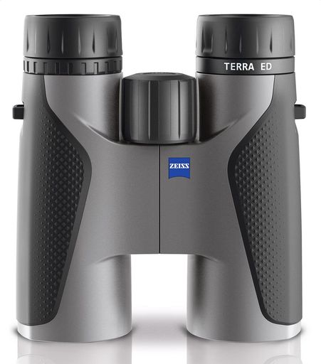 ZEISS小型望遠鏡TerraED10x42ダハプリズム式10倍42差しわたしED水晶体手ごわい\u0026軽さ物のみごとに雨合羽薄墨色653542