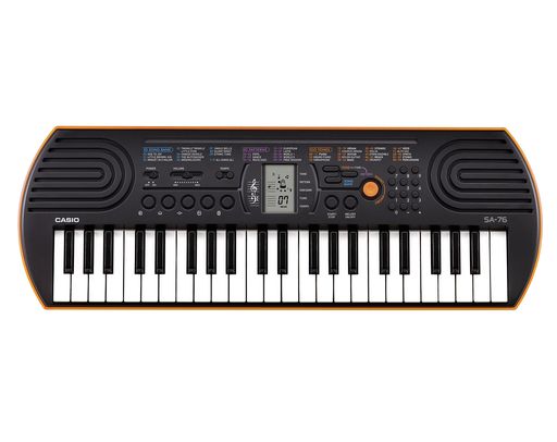 カシオ(CASIO)ミニキーボードCasiotoneSA-7644ミニ鍵盤100音色内蔵正確な音程だから音とりにも便利液晶画面搭載2電源対応