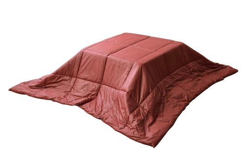 イケヒコこたつ布団まっ四角クラウド約185x185糎赤いこと洗える軽さパウダーコンパクト#6818209