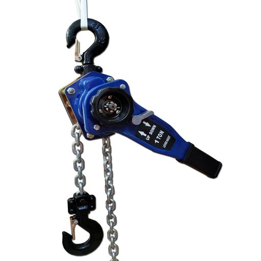 チェーンブロックレバーホイスト1ton3m1000kgチェーンブロックガッチャ荷締め機牽引機チェーンローラー荷締機チェーンホイスト固定工具【1T/3m】