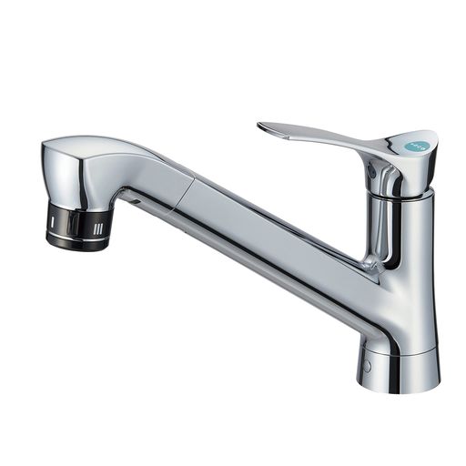 SANEI(サンエイ) シングル混合栓 ウルトラファインバブル発生装置付 上面施工 K87121ET6JV-13 シルバー|クリエイトラボ