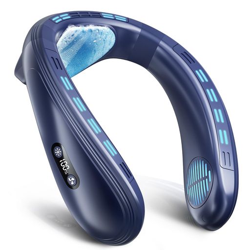 首掛け扇風機ネッククーラー瞬間冷却【2026夏モデルネックファン冷感MAX-20°C】3段階風量&冷感調節ハンディクーラーおしゃれ上下方向送風羽根なし角度調節可能半導体冷却プレート6000mAh…