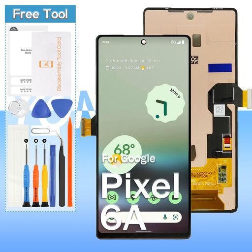 OriginalForGooglePixel6A5G液晶ダイアログボックス画面取り替えっこ取りつくろう用タッチパネルセット6.1inGX7ASGB62ZG1AZGGB17LLCD映写幕取り入れる画面取り替えっこ取りつくろう用一揃いの道具無料の取りつくろう物の具取りつくろう部分品物の具付