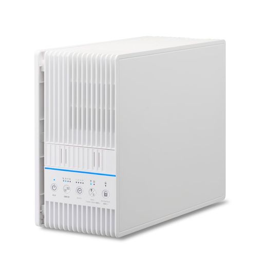 ドウシシャ空気清浄機薄型9.5畳風量切替4段階ON/OFFタイマー活性炭付きHEPAフィルターチャイルドロックホワイトAPA-081WH