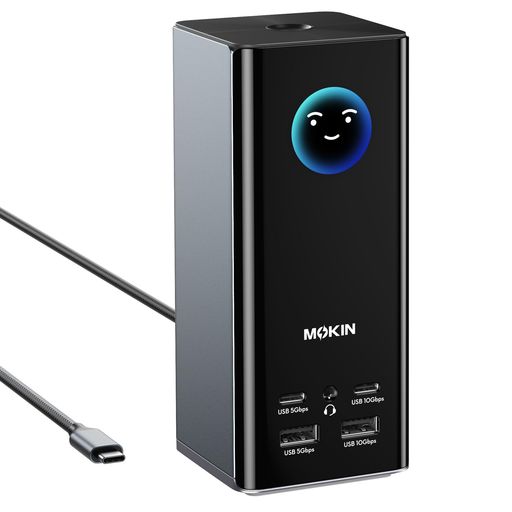 MOKiNUSB-C縛ステイション3画面最終生産物17-インチ-1トリプル見せびらかすHDMIx3DisplayPortx2有線ローカルエリアネットワーク10GbpsUSBA/C100W