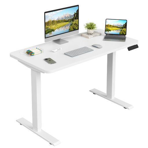 Sunon電動昇降式デスク2モーター付き一枚板幅120cmパソコンデスクスタンディングデスク高さメモリー機能無段階自動昇降静音耐荷重100kg人間工学オフィスデスクゲーミングデスク在宅ワー…