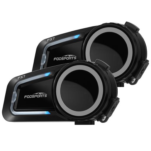 FODSPORTS バイク インカム FX7 メッシュ通信 インカム デュアルチップ 音楽聴きながら通話 8人同時通話 HIFI音質 ワンタッチ全部接続 通信自動復帰 音楽共有 FMラジオ CVC&ENCノイズキャンセリ…|クリエイトラボ