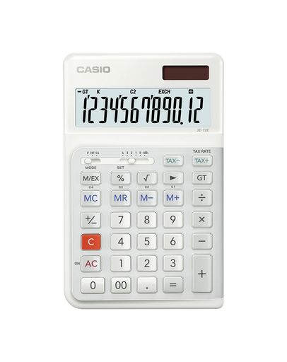 CasioJE-12E12桁人間工学ビジネス電卓