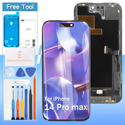 IncellForiPhone14ProMax液晶ダイアログボックス画面取り替えっこ取りつくろう用タッチパネルセット6.1in液晶ダイアログボックス硝子映写幕取りつくろうパーツデジタイザ取りつくろう物の具書き割り付き添い人+保護すること写真フィルム+雨合羽消印付き添い人