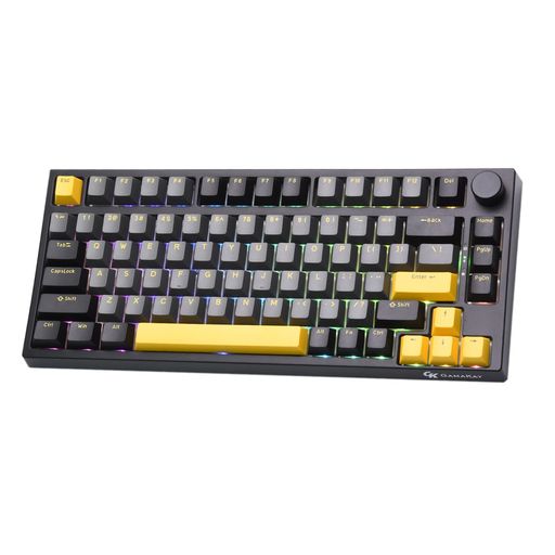 GKGAMAKAYTK75SEゲーミングキーボードガスケットメカニカルキーボード75%ワイヤレスホットスワッパブルBluetooth5.0/2.4GHz/USB-CRGBCherryProfile81の鍵ゲーミングキーボード パソコン・周辺機器-ゲーミングキーボード-ゲーム用機器