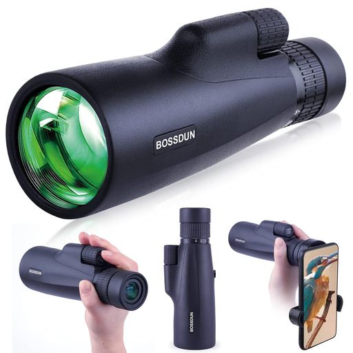 単眼鏡望遠鏡10-30x50高倍率望遠レンズBAK4プリズムFMCレンズ軽量防水耐衝撃単眼望遠鏡コンサート花火大会美術館運動会登山旅行用スマートフォン対応携帯バッグスマホアダプター付き