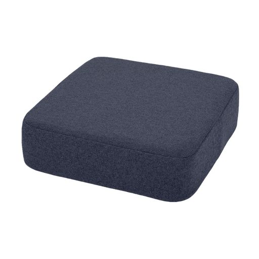 BaibuHome座布団クッション低反発+高反発厚め2層構造43x43x12cmゆっくり沈むフロアクッション床用床置きネイビー
